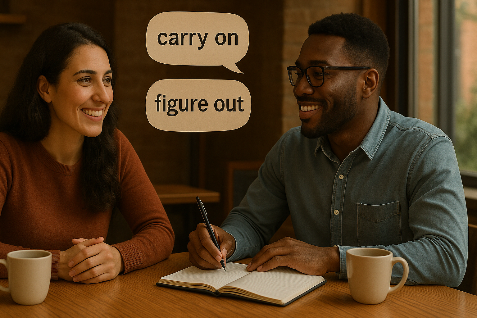 Advanced English phrasal verbs practice with native speakers